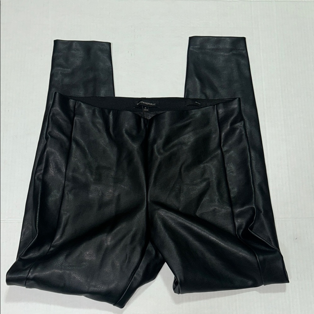 Banana Republic Faux Leather Black Leggings